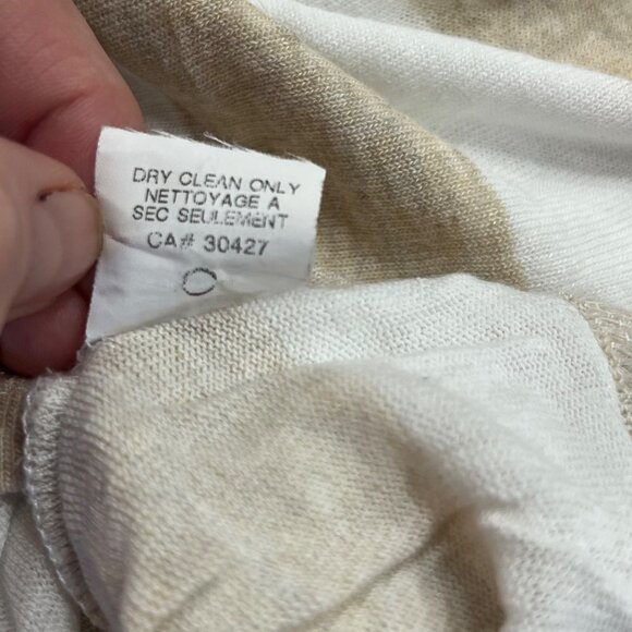 Adriano Goldschmeid‎ ¾ Sleeve Striped Knit Top Popover Brown White Med - Picture 9 of 9